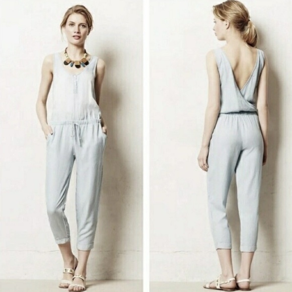 anthropologie cloth and stone jumpsuit